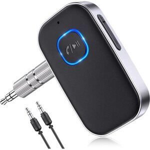 Bluetooth Receiver for Car, Noise Cancelling 3.5mm AUX Bluetooth Car Adapter